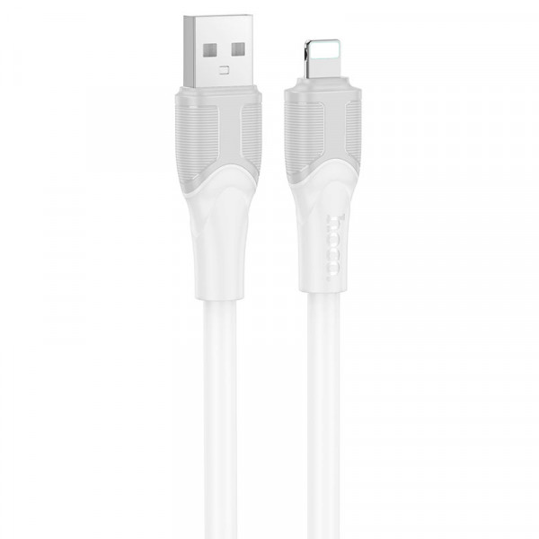 Кабель Hoco X106, Lightning-USB, 2,4A, довжина 2м, White, BOX