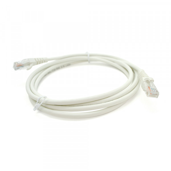 Патч-корд OK-net Кат.5e UTP 24AWG LSZH Бiлий 2м