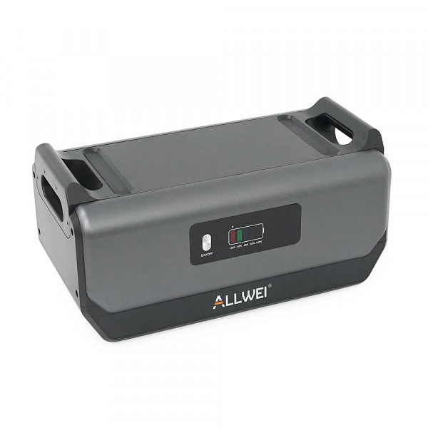 Портативная зарядная станция ALLWEI SGR-PPS2400-2PRO+BAT, 2400W/4096Wh LiFePO₄, MPPT 500W max ХТ60/12 – 60 В/10 А, 2xDC5521-12V-12A, CarPort-12V-12A, 3xAC230V, 2xUSB-A-18W, 2xUSB-C-100W, Wi-Fi, charge 1.5 h,  480x260x535 мм, 42.5кг