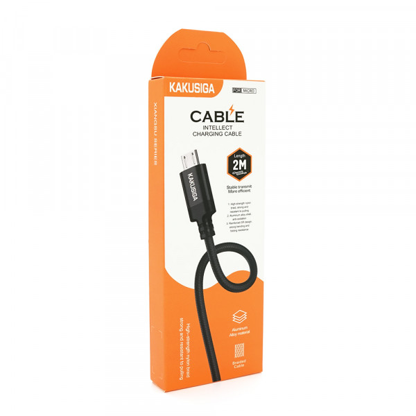 Кабель iKAKU KSC-698 XIANGSU Smart fast charging data cable for micro, Black, довжина 2м, BOX
