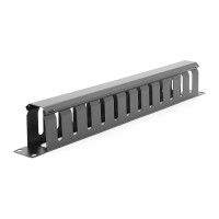 Кабельний органайзер з кришкою, 19 ", корпус-метал, 1U / 12Port, Q50