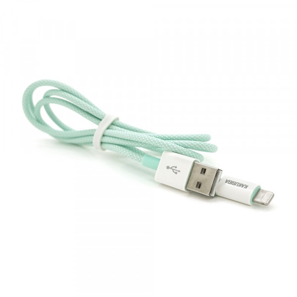 Кабель iKAKU KSC-723 GAOFEI smart charging cable for iphone, Green, довжина 1м, 2.4A, BOX