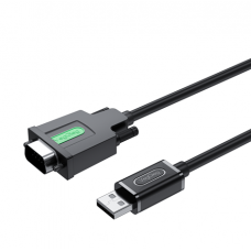 Кабель VEGGIEG V-U401, USB/RS232, PL2303 Chipset, Gray, довжина 1.5м, Box