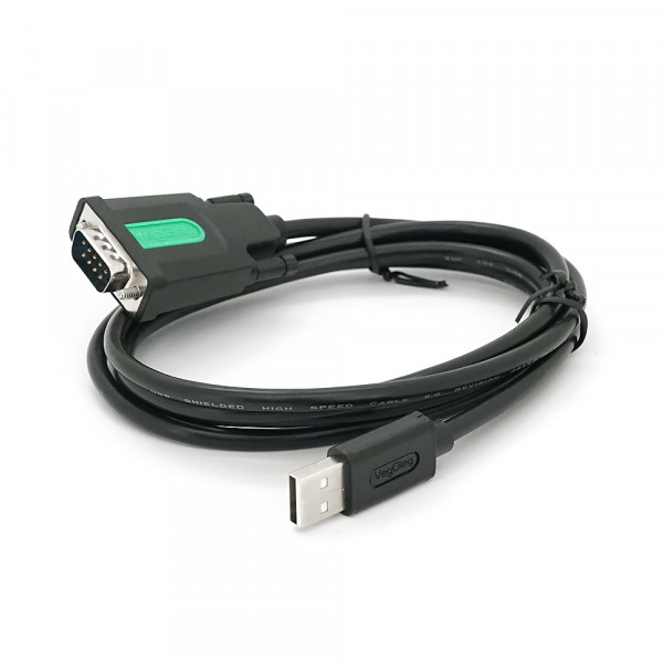 Кабель VEGGIEG V-U401, USB/RS232, PL2303 Chipset, Gray, довжина 1.5м, Box