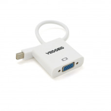 Конвертер VEGGIEG MV-W Display Port (тато) на VGA(мама), 25cm, White, Пакет