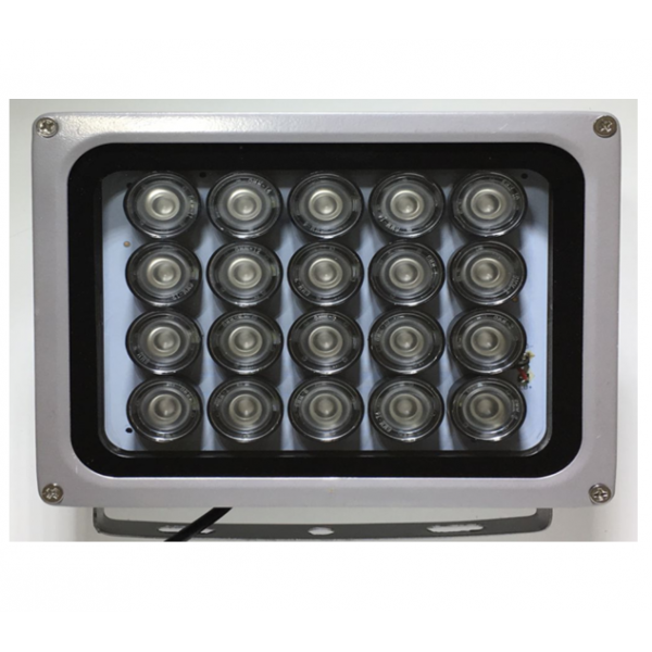 ІЧ-прожектор HYYS2020R-80. 220V, 40W, 20LED, IP66, 850Нм, кут огляду 60 °, дальність до 80м.