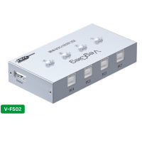 Комутатор VEGGIEG V-F502 USB 2.0/4BM. PC to Scanner Printer Sharing Switch (потрібний драйвер), Box
