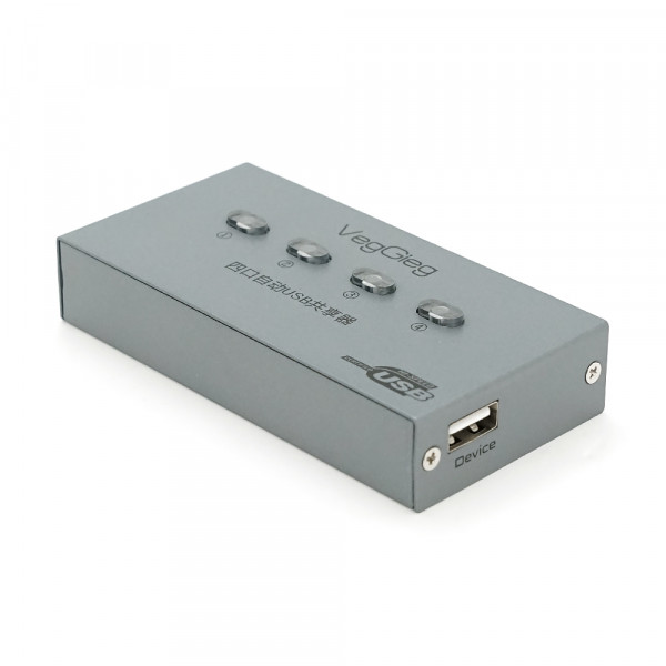 Комутатор VEGGIEG V-F502 USB 2.0/4BM. PC to Scanner Printer Sharing Switch (потрібний драйвер), Box