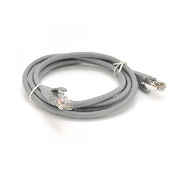 Патч-корд литий VEGGIEG, CCA, UTP, RJ45, Cat.5e, 5m, сірий