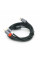 Кабель VEGGIEG V-A621 TypeC => 2хRCA (тато), GOLD Jack, круглий, Gray, 1.5 м, Пакет