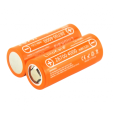 Аккумулятор 26700 Lifepo4 LiitoKala Lii-40E, 4000mah （4100-4200mah）, 3.2V (2.75-4.2V), Orange, 71mm x 26.5mm, цена за 1 шт