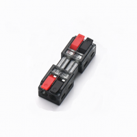 Клема  з натискними затискачами 1-провідна LT-2-2, 2-pin, 250V, 32A, 0.5-2.5mm2, 13,5*30*11mm, сіра