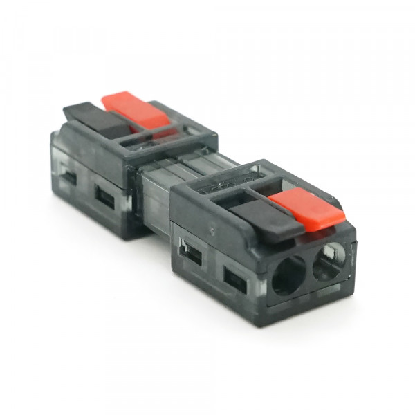 Клема  з натискними затискачами 1-провідна LT-2-2, 2-pin, 250V, 32A, 0.5-2.5mm2, 13,5*30*11mm, сіра