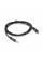 Подовжувач VEGGIEG AFB-1 Audio DC3.5 тато-мама 1.0м, GOLD Stereo Jack, (круглий) Black cable, Пакет Q500