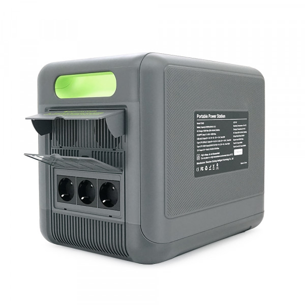 Портативная зарядная станция FOSSiBOT F2400, 2200W/2048Wh LiFePO₄, MPPT 500W max, XT60-12V/25А, 2xDC5521-12V-3A, CarPort-12V-10A, 2xAC230V, 2xUSB-A-18W, 4xUSB-C-100W, Wi-Fi, Bluetooth, charge 2 h,386*840*321 мм. 22кг