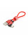 Кабель VEGGIEG UT-20R, Type-C, 2.4A, Red, довжина 0,2 м, BOX