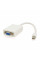 Конвертер mini Display Port (тато) на VGA(тато) 30cm, White, 4K/2K, Пакет