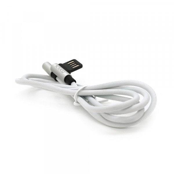Кабель iKAKU KSC-028 JINDIAN charging data cable for iphone, Silver, довжина 1м, 2.4A, BOX