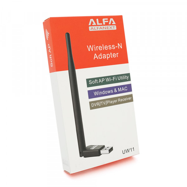 Бездротовий мережний адаптер з антеною Wi-Fi-USB LV-UW11RK-5DB RTL8188, 150Mbps, 2.4 GHz, Win10/8.1/8/7/XP, Mac OSX 10.7~10.10 and Linux, Box