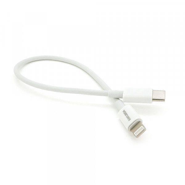 Кабель iKAKU KSC-653 FEIYUE PD100W fast charging short cable (Type-C to Lightning), White, довжина 0.25м, BOX