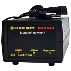 Автоматичне ЗУ для акумулятора MOTOBOT-60, 60 V, (12-20Ah) (MF, WET, AGM, GEL), 160-245V, Струм заряду 2.2A, роз'єм С13 для підключення АКБ