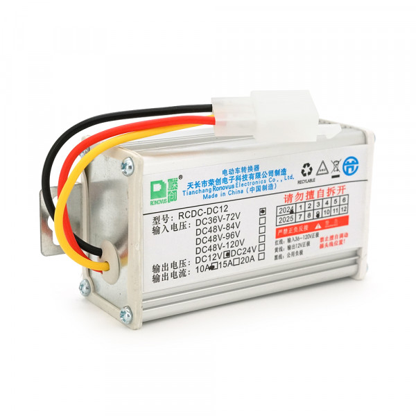 Перетворювач напруги для електротранспорту RDKY-3710 DC/DC, 36-72V, DC: 12V 10A, 120W