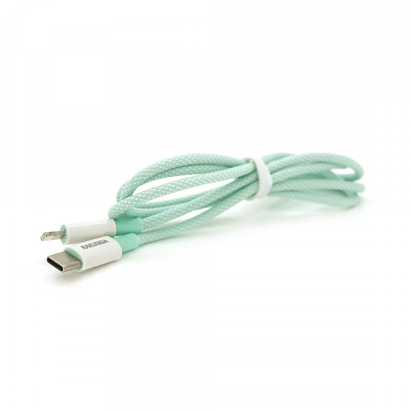 Кабель iKAKU KSC-723 GAOFEI PD60W smart fast charging cable (Type-C to Lightning), Green, довжина 1м, BOX