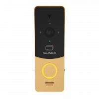 AHD панель виклику Slinex ML-20CRHD (black/gold), 2 Мп, EM-Marin зчитувач, кут огляду 115°, 45×130×24 мм