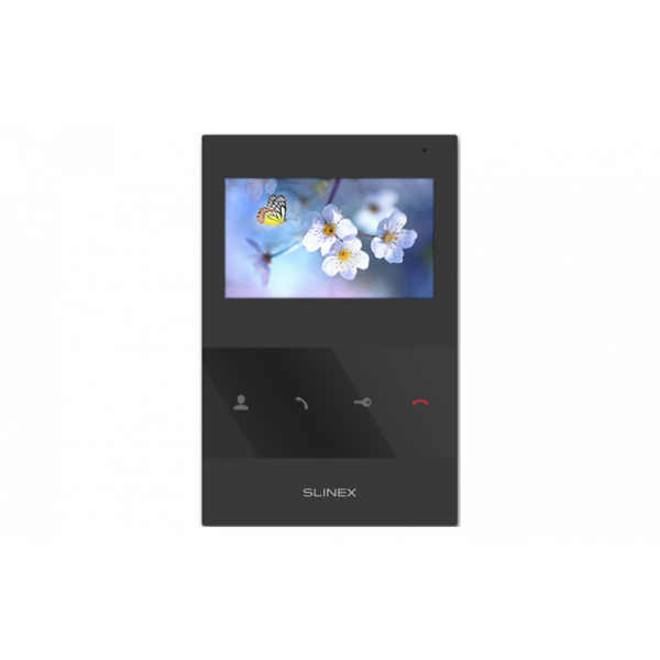Аналоговий відеодомофон Slinex SQ-04 (black), 4,3” кольоровий екран TFT, 119×175×21 мм