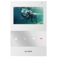 Аналоговий відеодомофон Slinex SQ-04M (white), 4,3” кольоровий екран TFT, слот microSD, 119×175×21 мм
