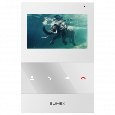 Аналоговий відеодомофон Slinex SQ-04M (white), 4,3” кольоровий екран TFT, слот microSD, 119×175×21 мм