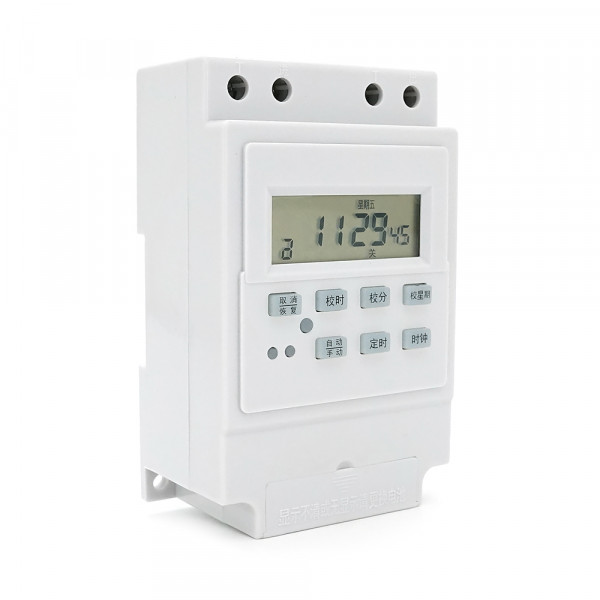 Таймер тижневий Sinotimer TM616W-2 програмований, РК екран, 30А, 220Vac, 120x74x52mm