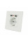Розетка врізна, Input: AC 100-250V 16A, 2-USB- виходу, White