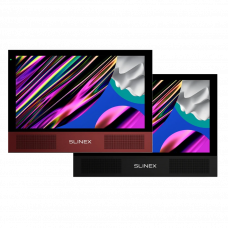 AHD відеодомофон Slinex Sonik 10 (black/red), 10” сенсорний IPS екран, запис руху, слот microSD, 248×177×21 мм