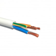 Кабель Одескабель H05VV-F 3G1,5 білий, ціна за метр