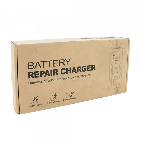 Автоматичне ЗУ для акумулятора R12, 6V/12V, 100-240V, 2-4А, LCD, клеми (AGM/GEL/Lead), 172x62x50mm