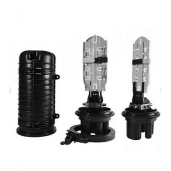 Муфта оптична Crosver FOSC-TA400/24-1-24 тупикового типу, герметична, 5 вводів, 4 касети, до 48 зварок