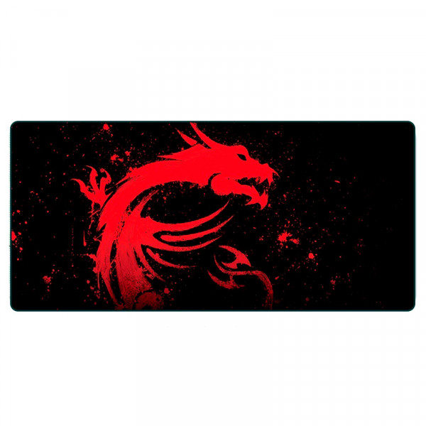 Килимок 300*700 тканинний Red Dragon з боковою прошивкою, товщина 2 мм, Black, Пакет