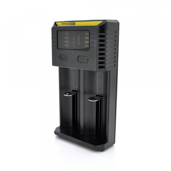 Зарядний пристрій універсальний Nitecore Intellicharger i2, 2 канали, LED інд., підтримує Li-ion, Ni-MH та Ni-Cd AA (R6), ААA (R03), AAAA, С (R14)