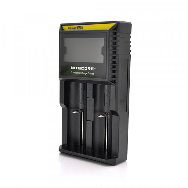 Зарядний пристрій універсальний Nitecore Digicharger D2, 2 канали, LCD дисплей, підтримує Li-ion, Ni-MH та Ni-Cd AA (R6), ААA (R03), AAAA, С (R14)