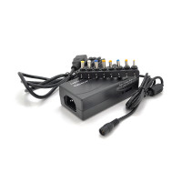 Універсальний БП HQ-Tech LDAC-70W, 70W, корпус - пластмаса, ручне регулювання, 8 Г-подібних роз'ємів, BOX