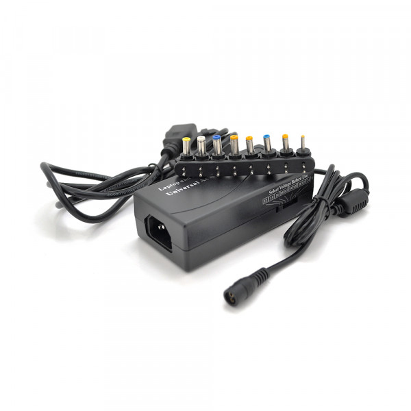 Універсальний БП HQ-Tech LDAC-70W, 70W, корпус - пластмаса, ручне регулювання, 8 Г-подібних роз'ємів, BOX