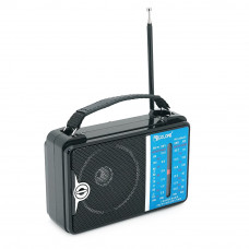 Радіоприймач GOLON RX-A06AC, LED, 2x3W, FM радіо, корпус пластмас, Black, BOX