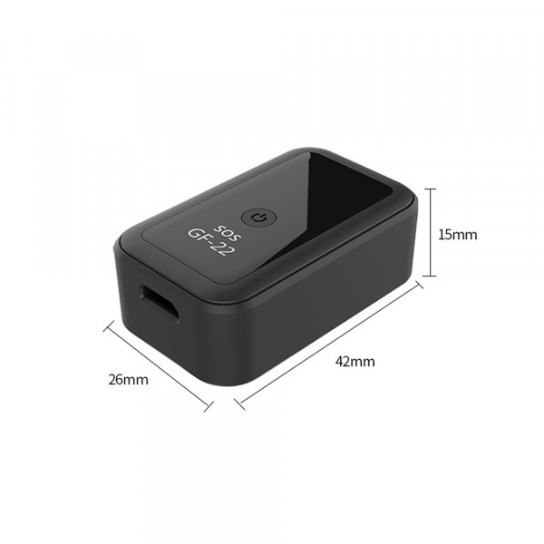 GPS трекер GF-22+WiFi, точність позиціонування GPS: 10m, Box, 42x26x15mm