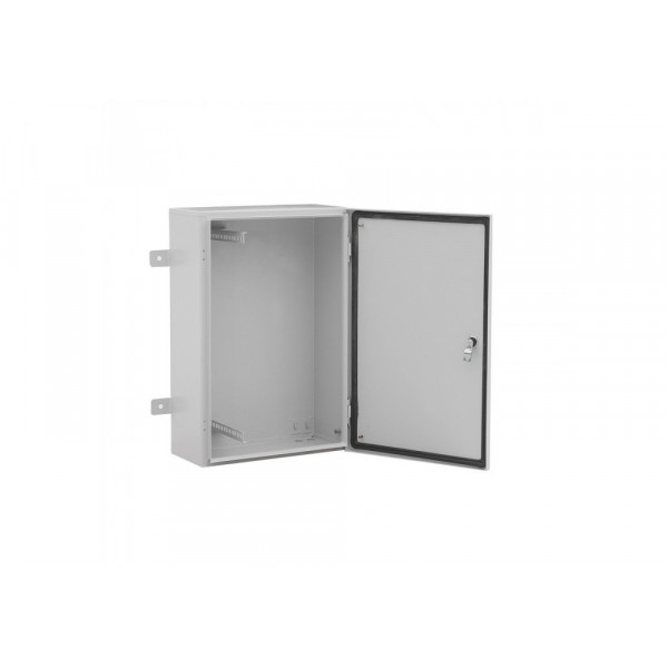 Гермобокс VAGOS 4U-A-IP54 (600х400x200) для кріплення на стіну, метал, IP54, двері петельні, поворотний замок