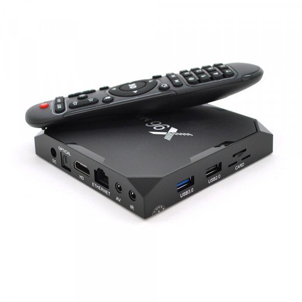 Медіа приставка X96-Max Plus6 4 / 32G Smart TV Box (Android 9.0, ОЗУ 4 Гб, 32Гб вбудованої пам'яті, 4-х ядерний процесор Amlogic 905  (2,0 ГГц)