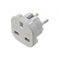 Переходник на евророзетку 9625 White, 110-250V, 10-16A, 1800W