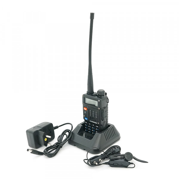 Бездротова рація Baofeng UV-5R-5W, корпус пластмас, частота 400-470MHz, Mix color, BOX
