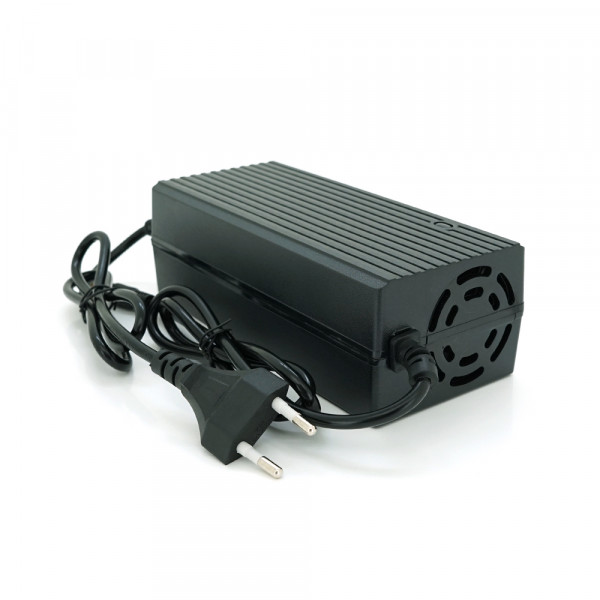 Зарядний пристрій Jinyi для акумуляторів LiFePo4 36V(43.8V),12S,3A,штекер 5.5*2.1,з індикацією,BOX