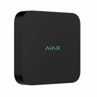 Мережевий відеореєстратор Ajax NVR DC (8ch) black, роздільна здатність до 4К, підтримка ONVIF/RTSP, декодування H.265/H.264, ємність до 16Тб